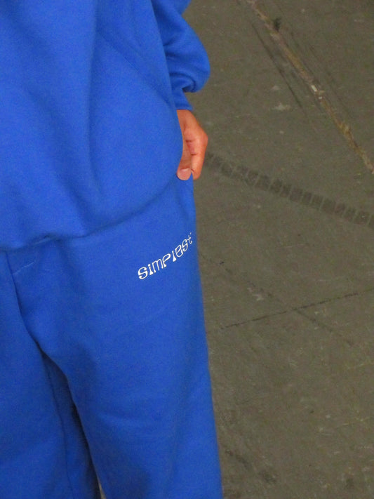 Blue sweatpants